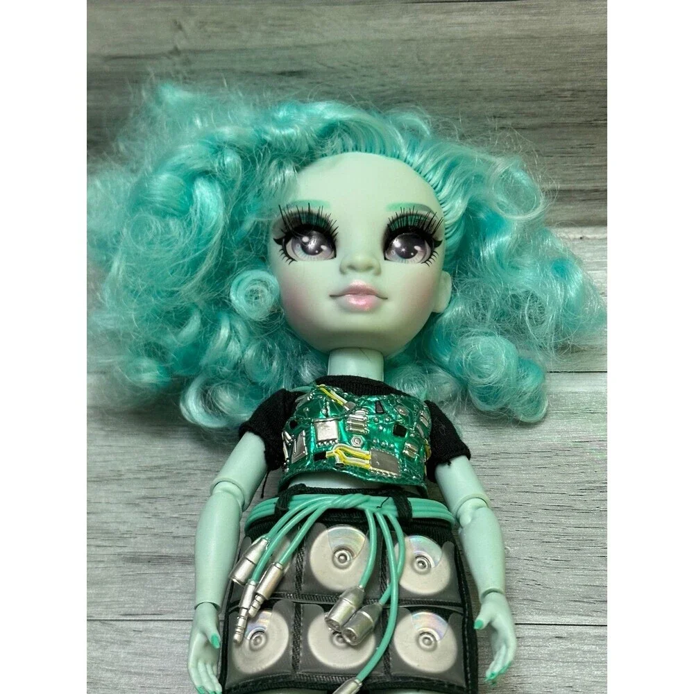 Rainbow High Berrie Aqua Curly-Hair Fashion Doll with Speaker Skirt